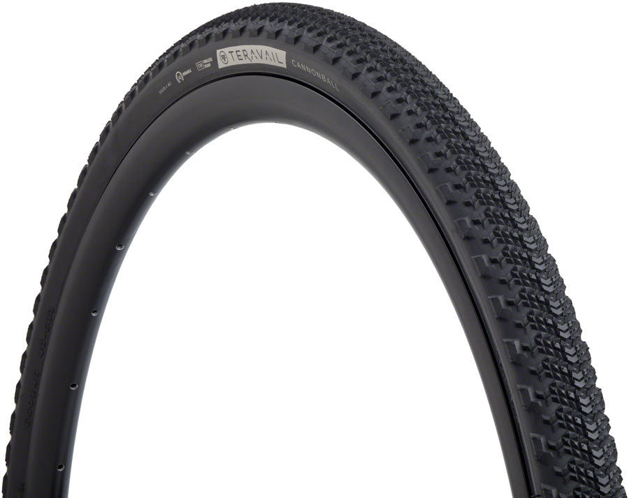 Neumático Teravail Cannonball - 650b x 40 Tubeless Plegable Negro Compuesto Rápido y Duradero