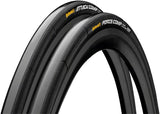Combinación de neumáticos Continental Attack/Force Comp - 700 x 24/22 Tubular Plegable BLK BLKChili Vectran Breaker Par