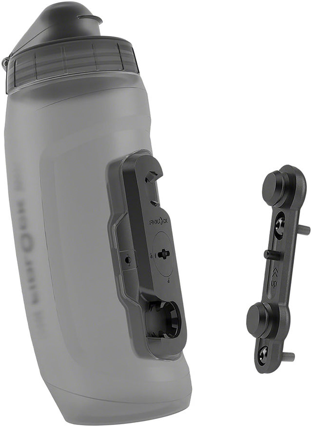 Fidlock TWIST Water Bottle Cage Set - Bike Base Mount Bolt-On 590ml Smoke