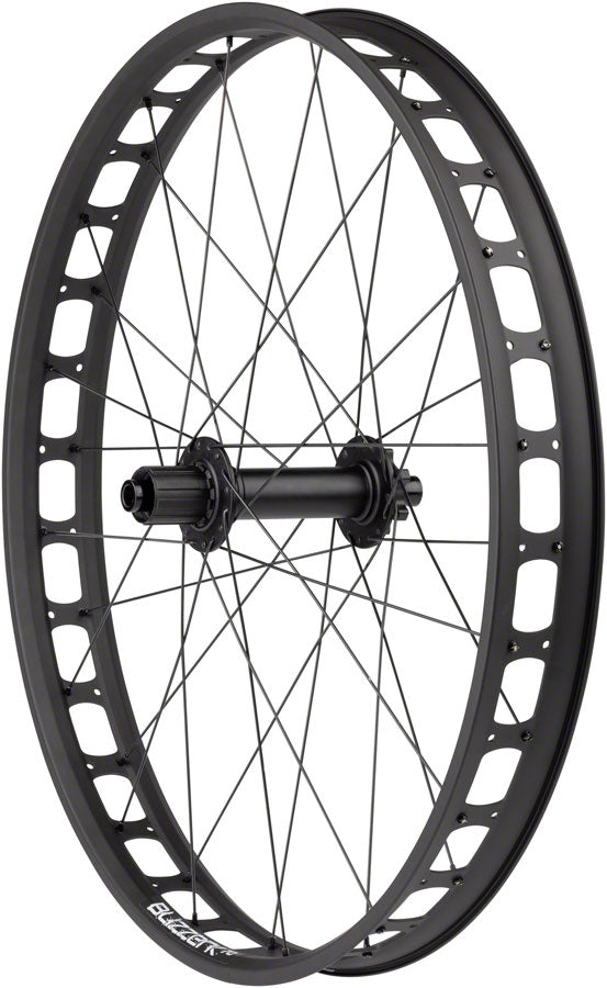 Quality Wheels Blizzerk Rear Wheel - 26" Fat Black - 26", 12 x 197mm, HG 11