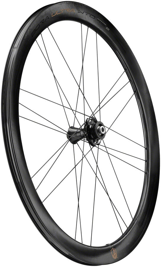 Rueda delantera Campagnolo Bora Ultra WTO 45 - 700c 12 x 100 mm Center-Lock, ajuste bidireccional, gris