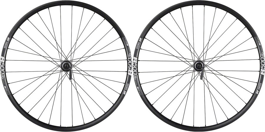 Juego de ruedas de disco Shimano / DT R500 de calidad - 700 QR x 100/135 mm Center-Lock HG 11 MTN BLK