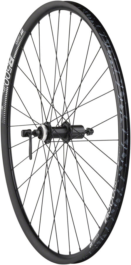 Juego de ruedas de disco Shimano / DT R500 de calidad - 700 QR x 100/135 mm Center-Lock HG 11 MTN BLK