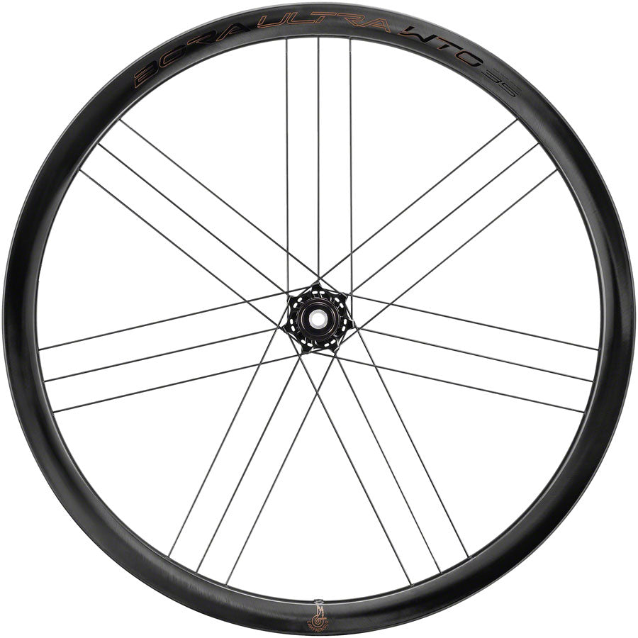 Rueda delantera Campagnolo Bora Ultra WTO 35 C23 - 700c 12 x 100 mm Center-Lock, ajuste bidireccional, carbono