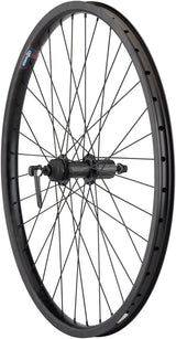 Quality Wheels Value HD Series Rear Wheel - 26" QR x 135mm Center-Lock Disc / Rim Brake HG 10 BLK