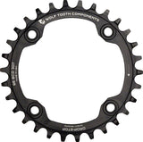 Wolf Tooth 96 Symmetrical BCD Chainring - 30t 96 BCD 4-Bolt Drop-Stop A For Shimano Cranks BLK