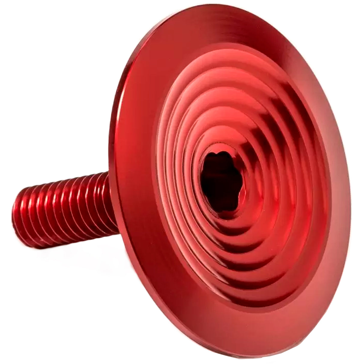 absoluteBLACK Integrated Headset Top Cap and Bolt - Red