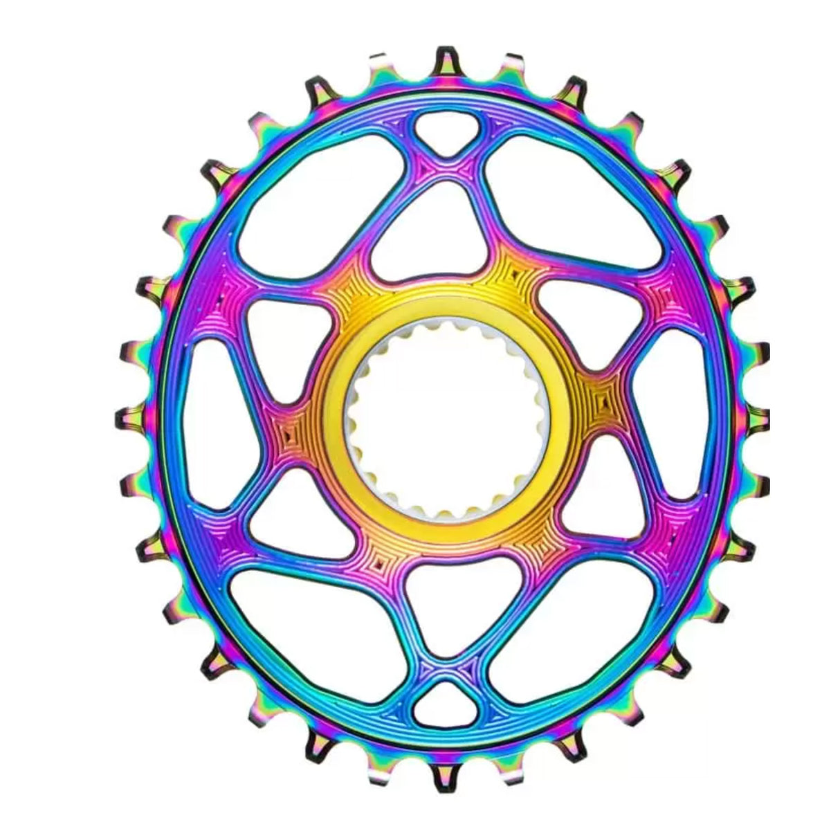 absoluteBLACK PVD Shimano DM HG+ Oval Chainring
