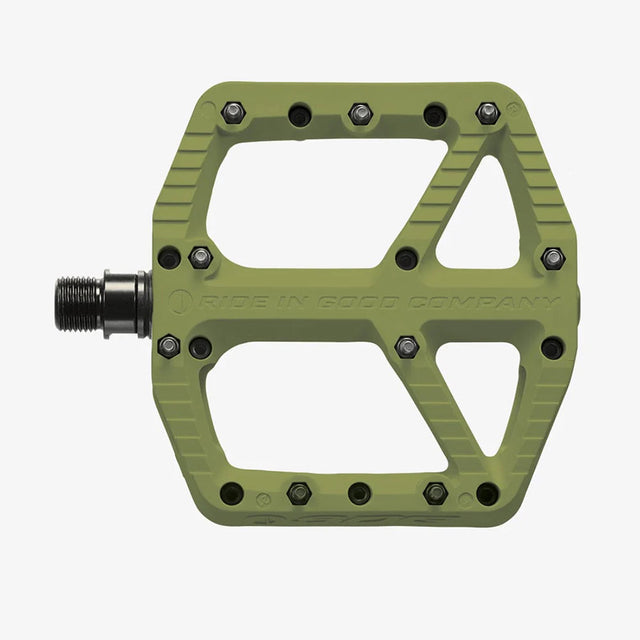 SDG Components Comp Pedal Platform Pedals Body: Composite Spindle: Cr-Mo 9/16'' Olive Green