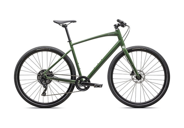 2025 Specialized Sirrus X 3.0 Km Bike Gloss Cypress / Cool Grey Reflective Xxs