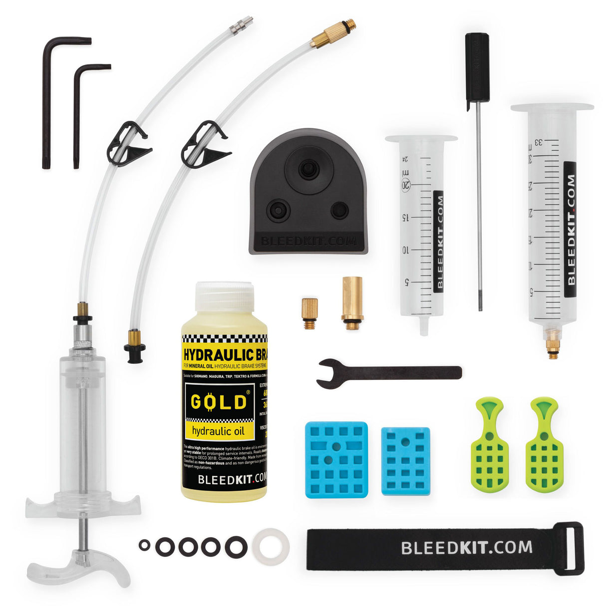 Kit de purga maestra de aceite mineral Bleedkit.com Workshop Gold
