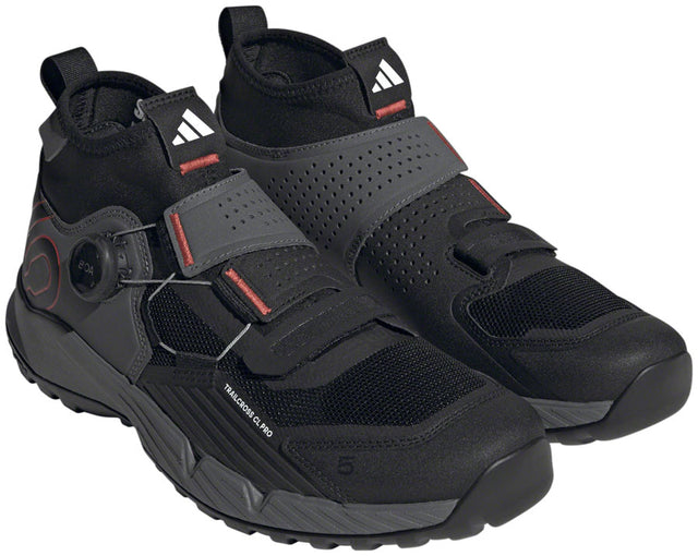Five Ten Trailcross Pro Mountain Clipless Shoes - Men's Gray Five/Core BLK/Red 7