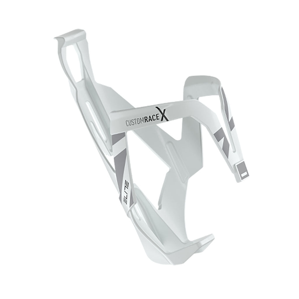 Elite Custom Race X Bottle Cage White Glossy/Gray