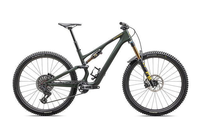 2025 Specialized Stumpjumper 15 Pro Bike Satin Green Tint / Gunmetal / Satin Metallic Sulphur S1