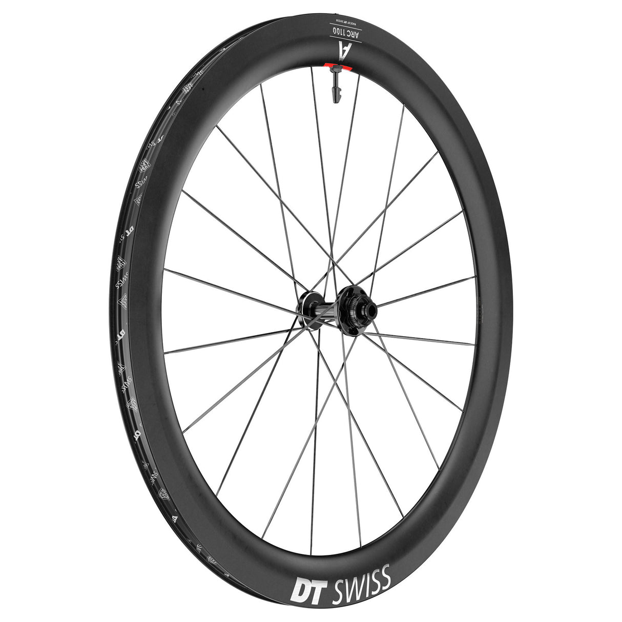 Rueda delantera DT Swiss ARC 1100 DiCut 55 - 700 12 x 100 mm, Center-Lock, negra
