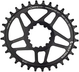 Wolf Tooth Elliptical Direct Mount Chainring - 30t SRAM 3-Bolt DM Drop-Stop ST For SRAM Boost Cranks Requires HG+ Chain BLK