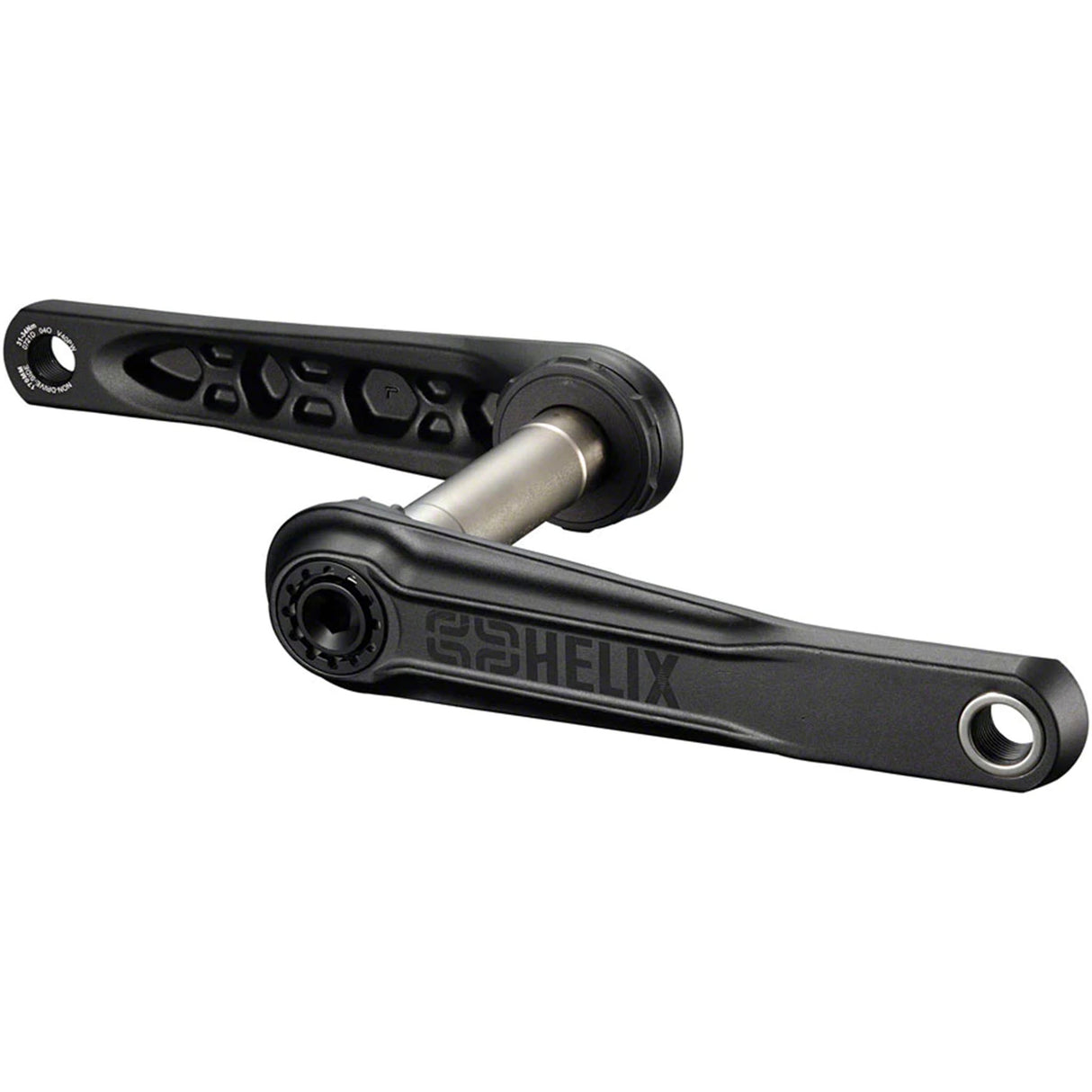 Juego de bielas e*thirteen Helix Core - Eje de 170 mm, 73 mm y 24 mm Interfaz de conexión e*thirteen P3 BLK