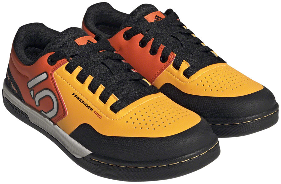Five Ten Freerider Pro Flat Shoes - Men's Solar Gold/Ftwr White/Impact Orange 7.5