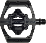 HT Components X2 Pedals - Dual Sided Clipless Platform Aluminum 9/16" Stealth BLK