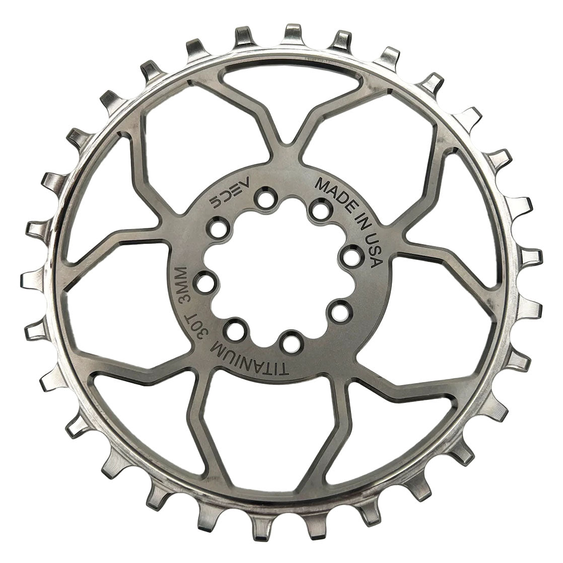 5Dev Titanium 8-Bolt Chainrings