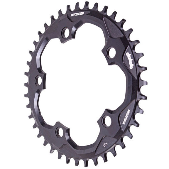 Plato Megatooth Super Road Full Speed ​​Ahead - 40 dientes, 110 mm BCD, 5 tornillos, aluminio, para 1x11 velocidades, negro