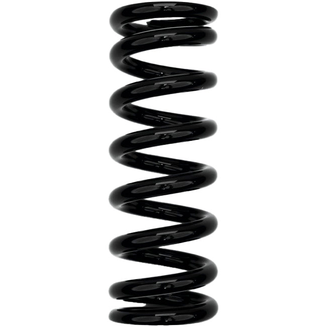 Muelle helicoidal para amortiguador trasero de acero FOX - 600 lb x 2,35" de recorrido, 4,830 TLG, longitud total del muelle, color negro