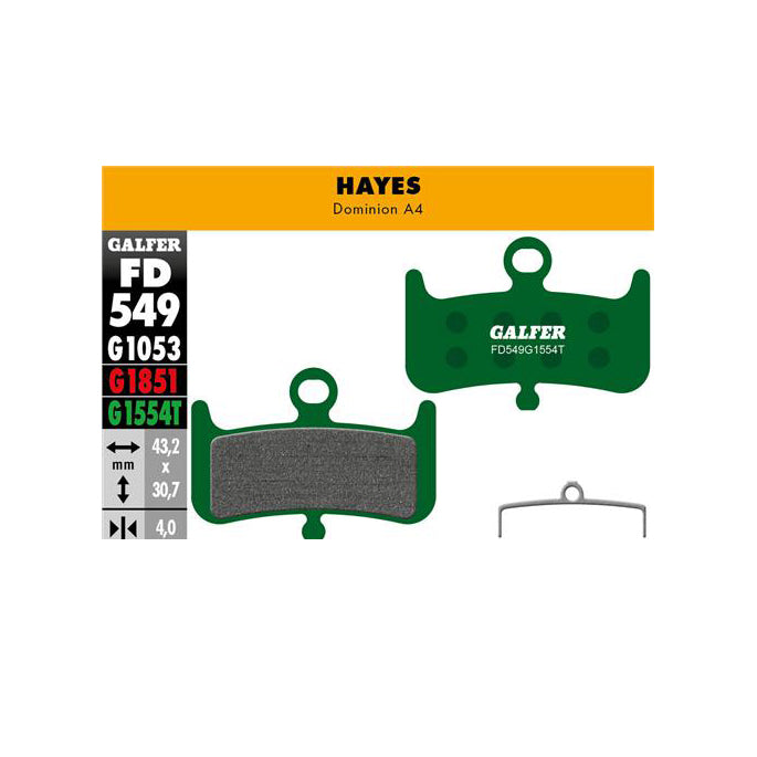 Pastillas de disco Galfer Hayes Dominion A4 Pro
