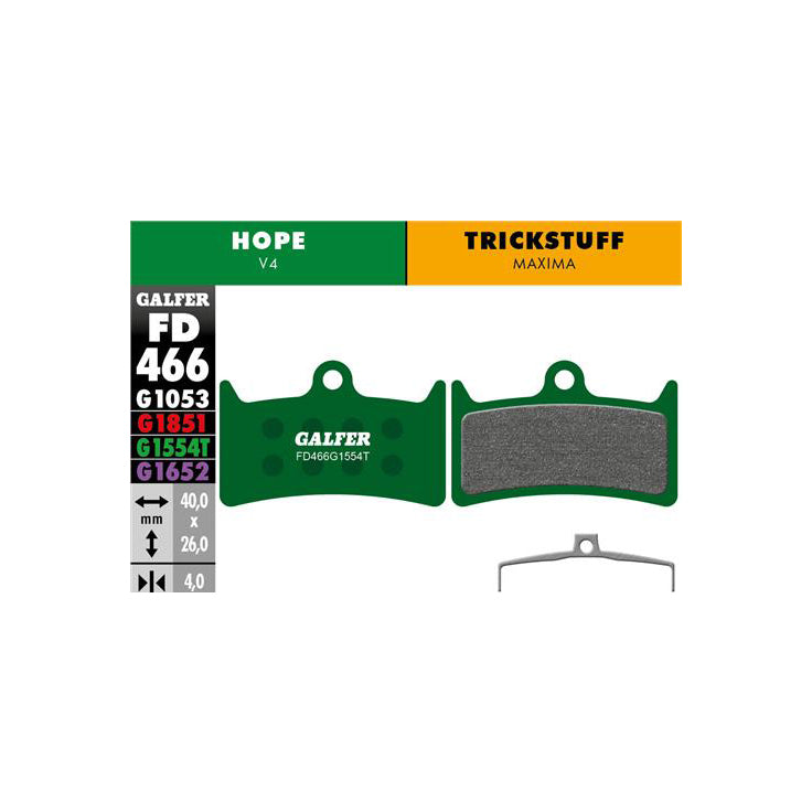 Pastillas de disco Galfer Hope V4 Pro