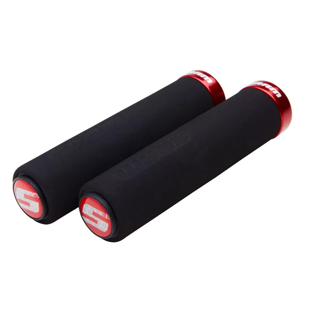 Juego de puños de espuma rectos SRAM con bloqueo para MTB, color negro
