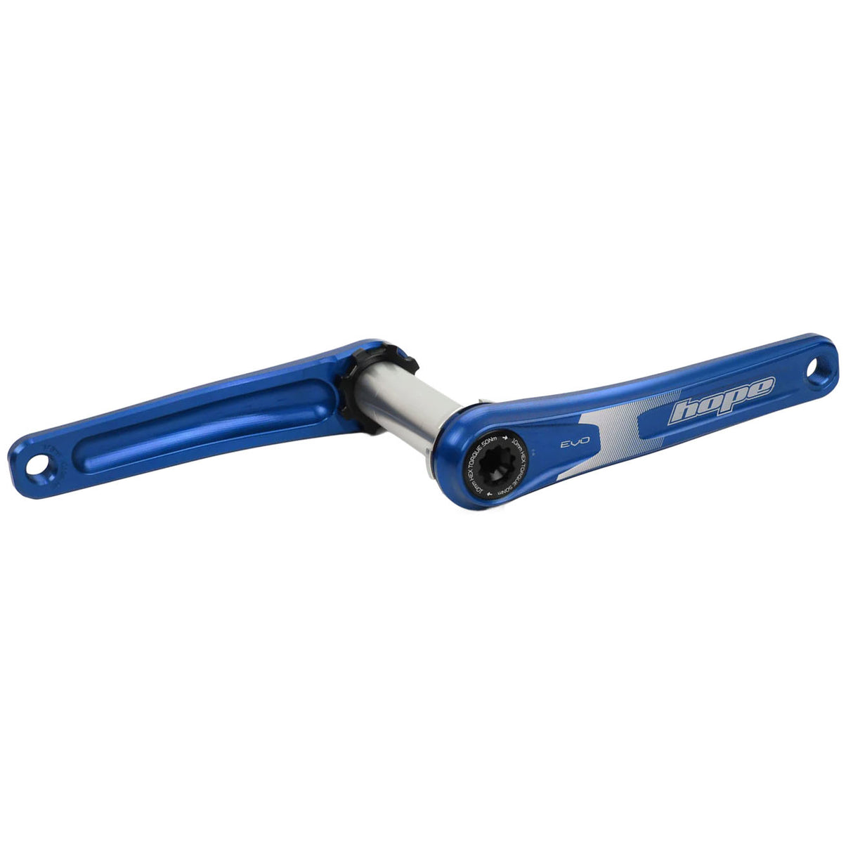 Juego de bielas Hope Evo sin araña (68/73 mm) 155 mm azul