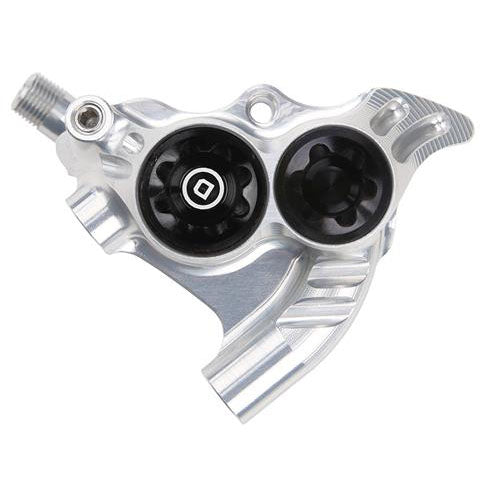 Pinza de freno de disco Hope RX4+ - Montaje plano trasero +20 mm, tipo DOT, plateada