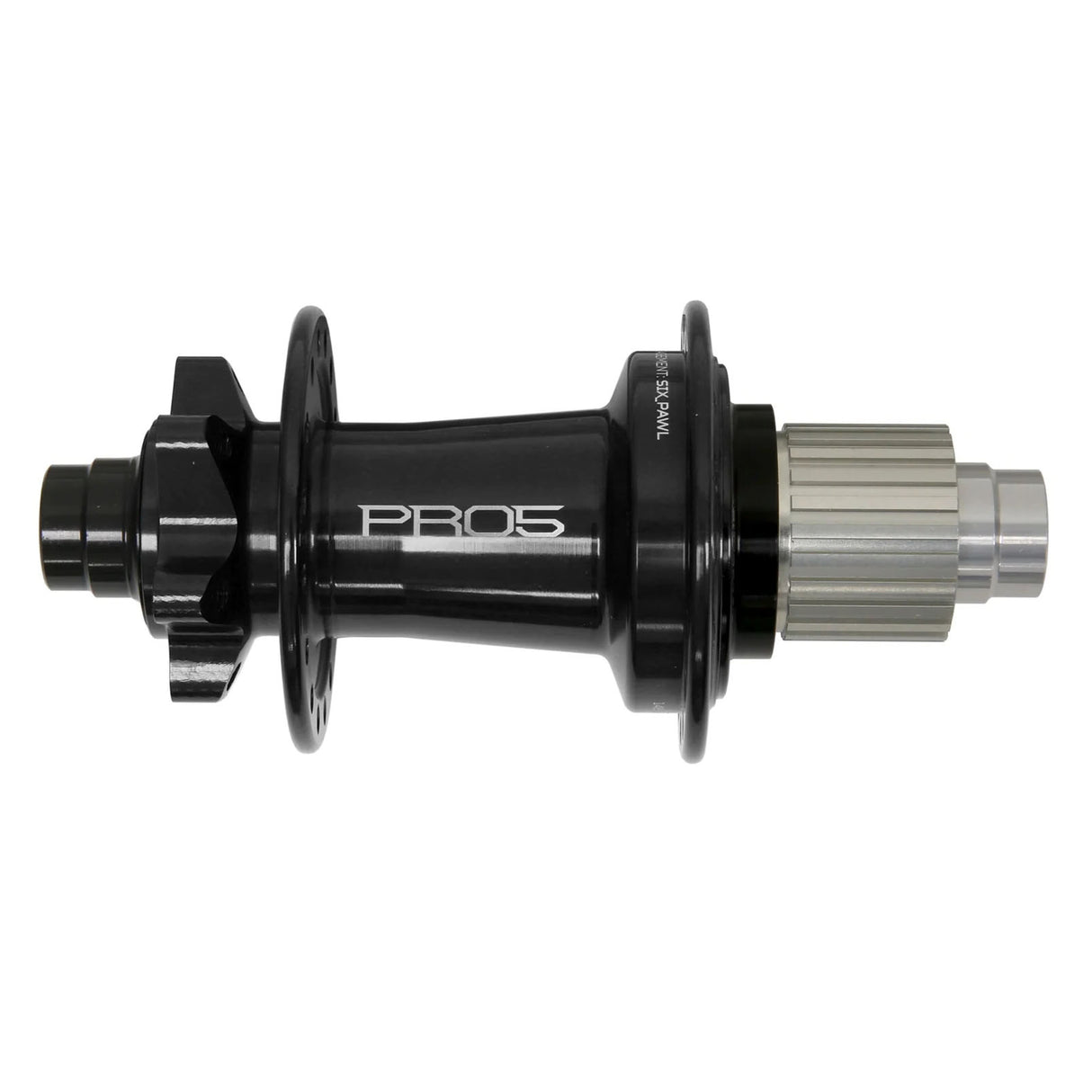 Buje trasero Hope Pro 5 - 12 x 148 mm, 6 tornillos, micro estrías, negro, 32 agujeros