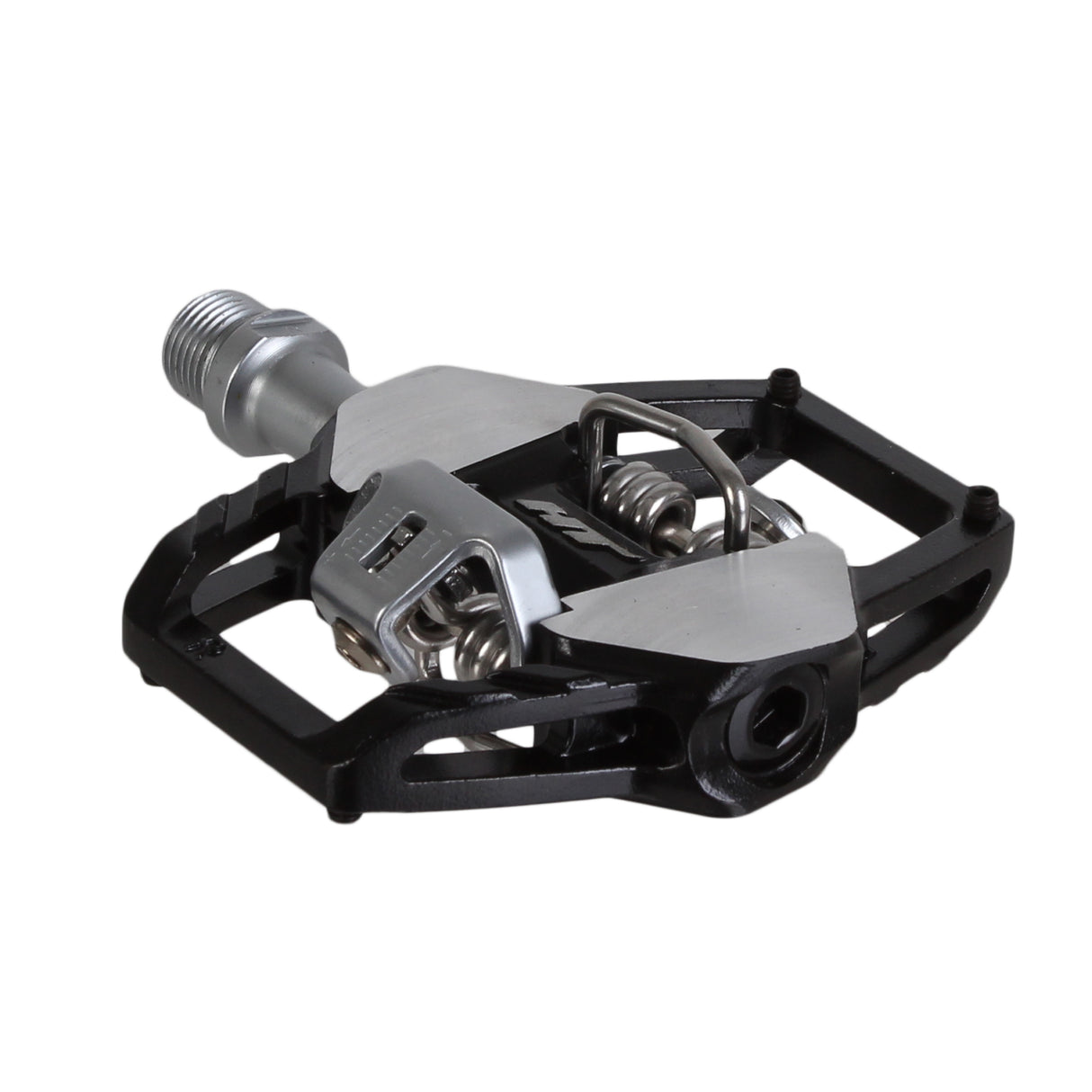 Pedales de plataforma automáticos HT Pedals GT1 CrMo - Negro/Plateado