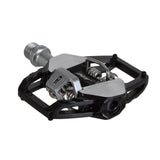 Pedales de plataforma automáticos HT Pedals GT1 CrMo - Negro/Plateado