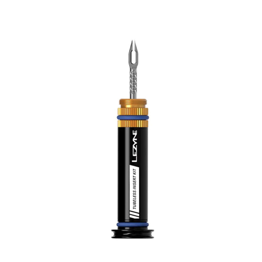 Herramienta para tapones sin cámara Lezyne Tubeless Insert Bar-End Mount Tubeless Plug, color negro