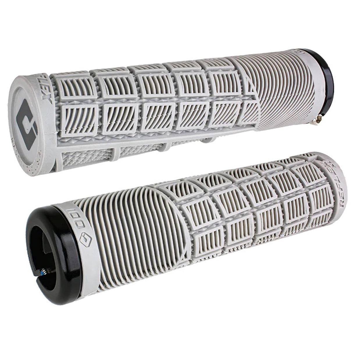 ODI Reflex v2.1 XL Lock-On Grips - Round 135mm - White/Black