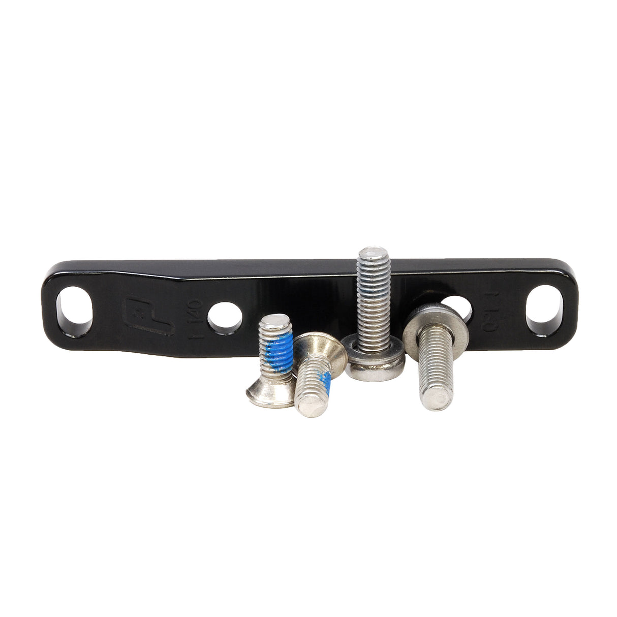 Soporte de montaje plano delantero Paul Components 140/160 mm con pernos negros