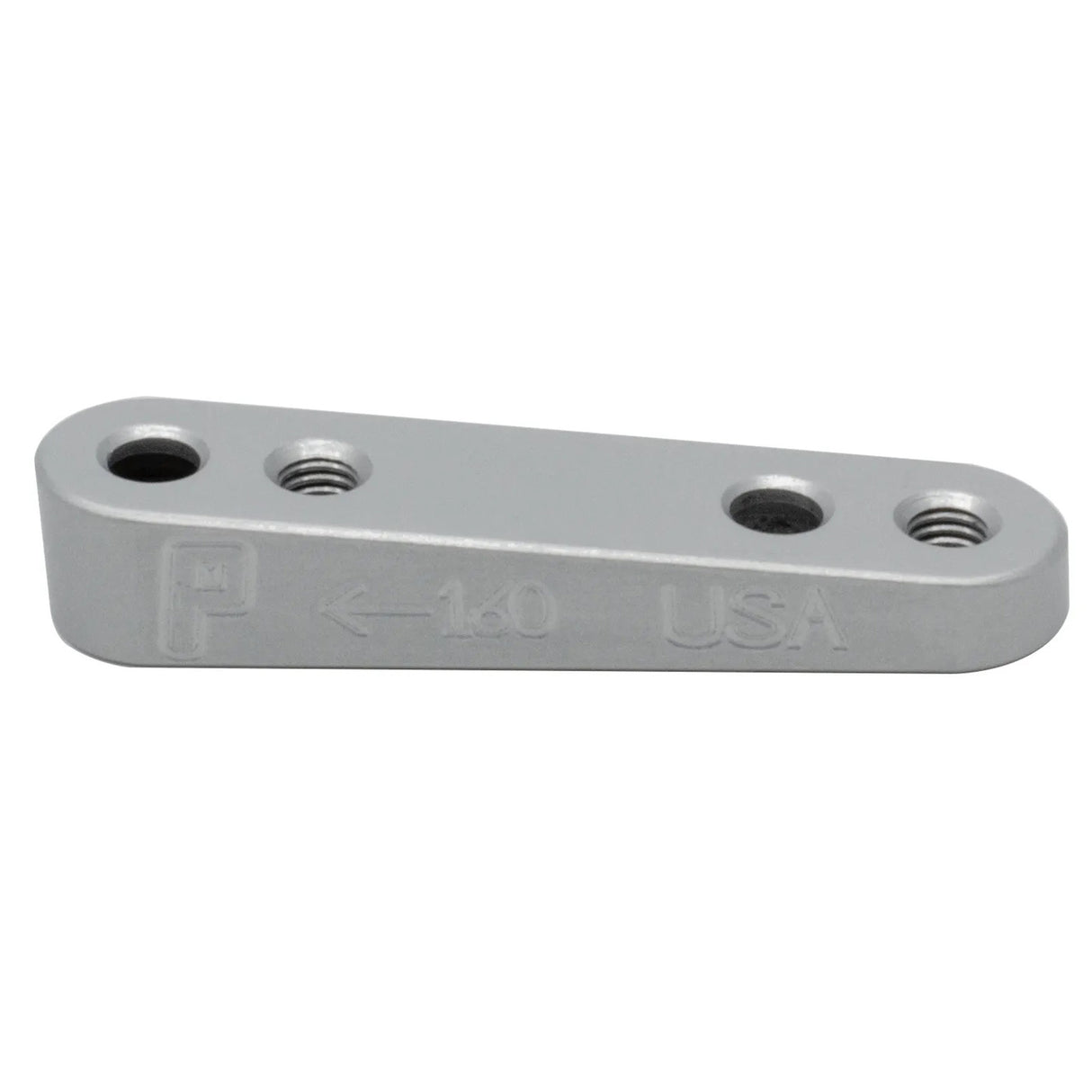 Soporte de montaje plano trasero Paul Components de 160 mm con pernos plateados