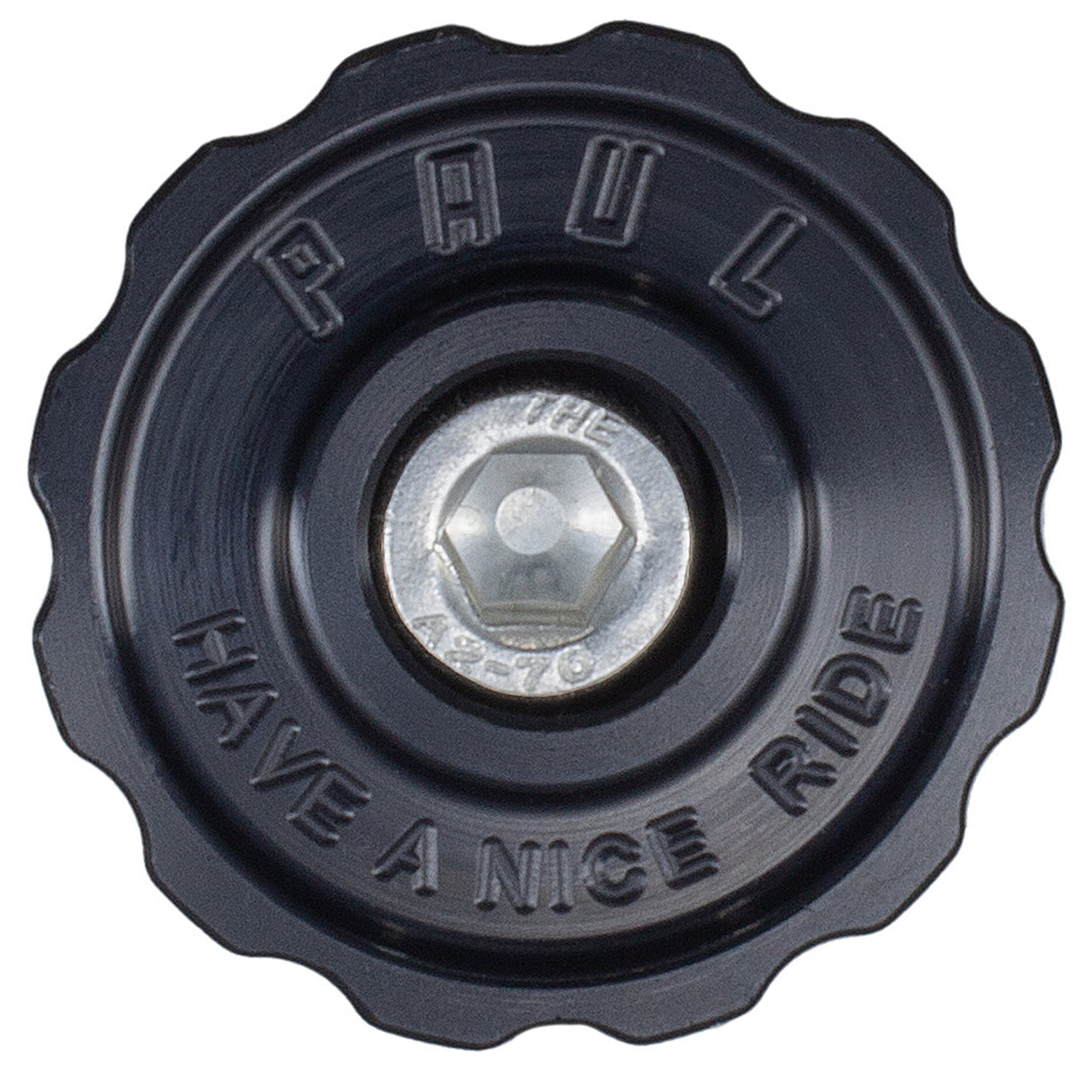 Paul Component Engineering Klamper Headset Top Cap - Aluminum w/Stainless-Steel Bolt BLK