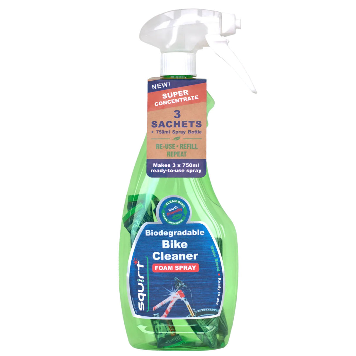 Squirt Squirt Bike Cleaner Foam Spray 750ml