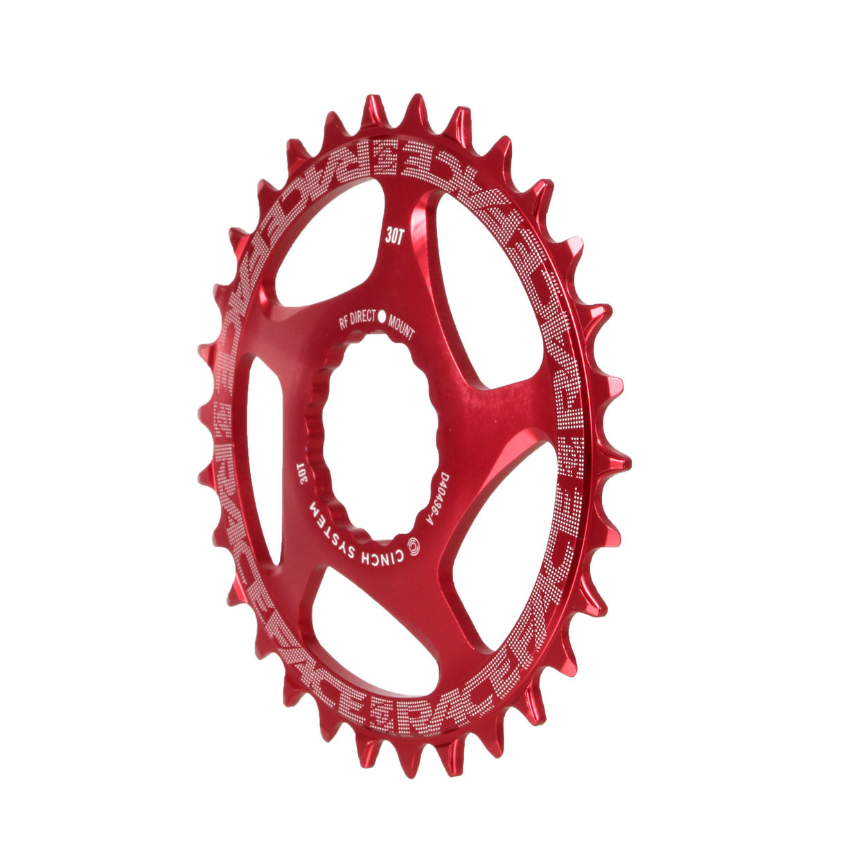 Plato estrecho y ancho RaceFace: montaje directo CINCH 30t rojo