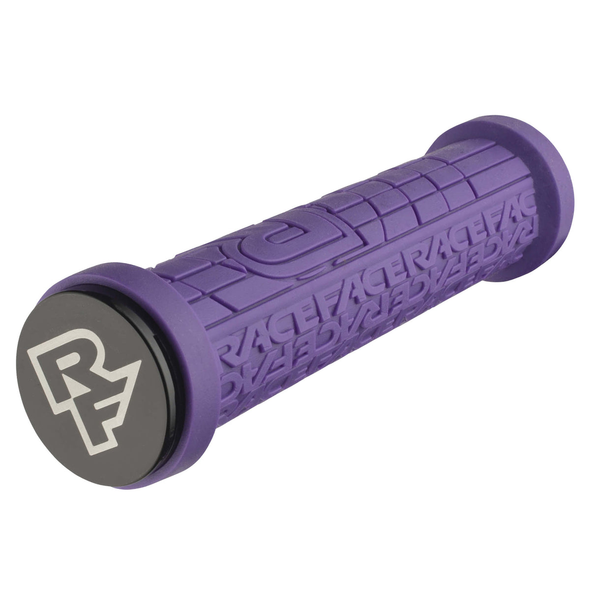 Puños Race Face Grippler Lock-On de 30 mm, color morado