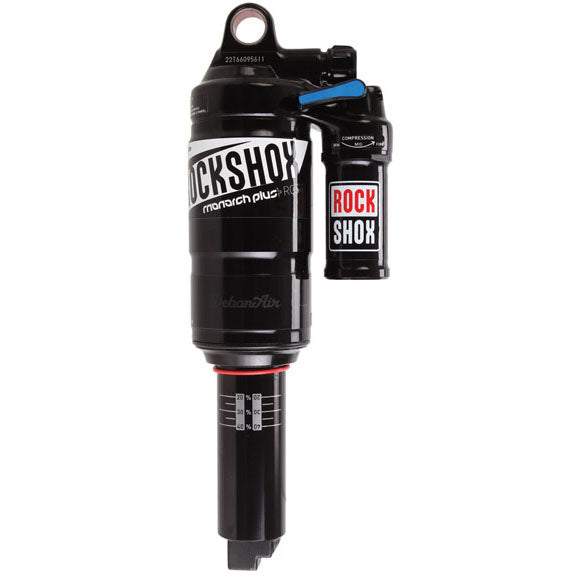 Amortiguador trasero RockShox Monarch Plus RC3 - ​​DebonAir 8,50 x 2,25" 216 x 57 mm. Compatible con SBC Enduro 2013-2019 de 27,5"/29" BLK B3.