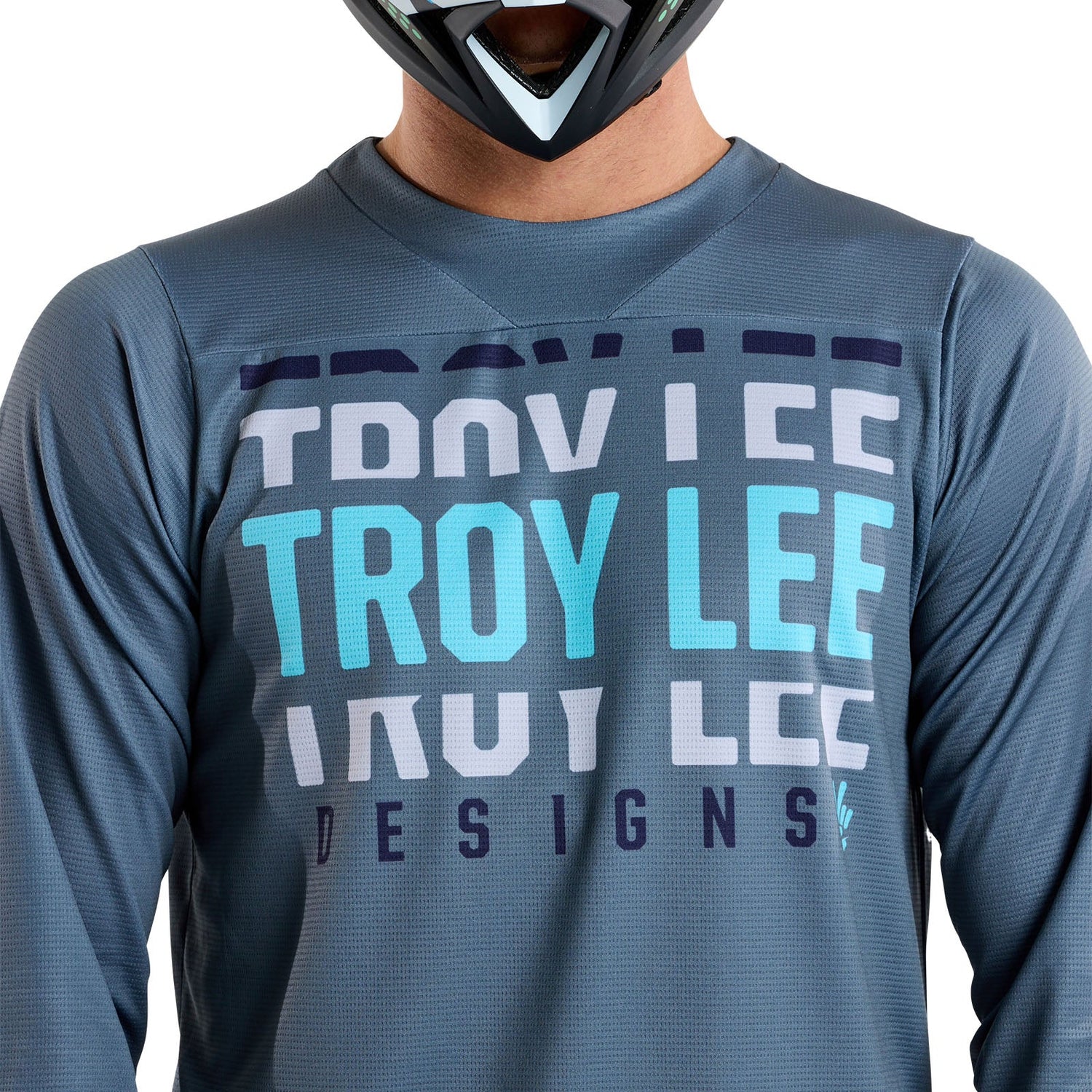 Ruckus 3/4 Jersey Spun Steel Blue