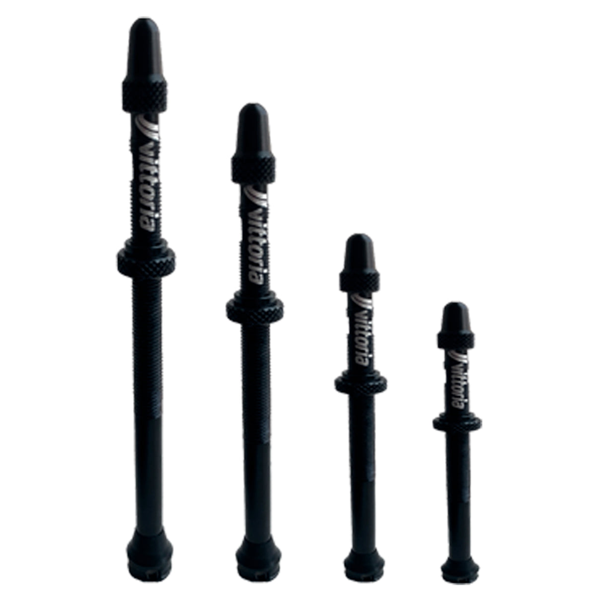 Válvula Tubeless Multiway Vittoria de aleación negra de 40 mm (par)