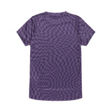 Womens Lilium Short Sleeve Jersey Twisted Checkers Deep Purple