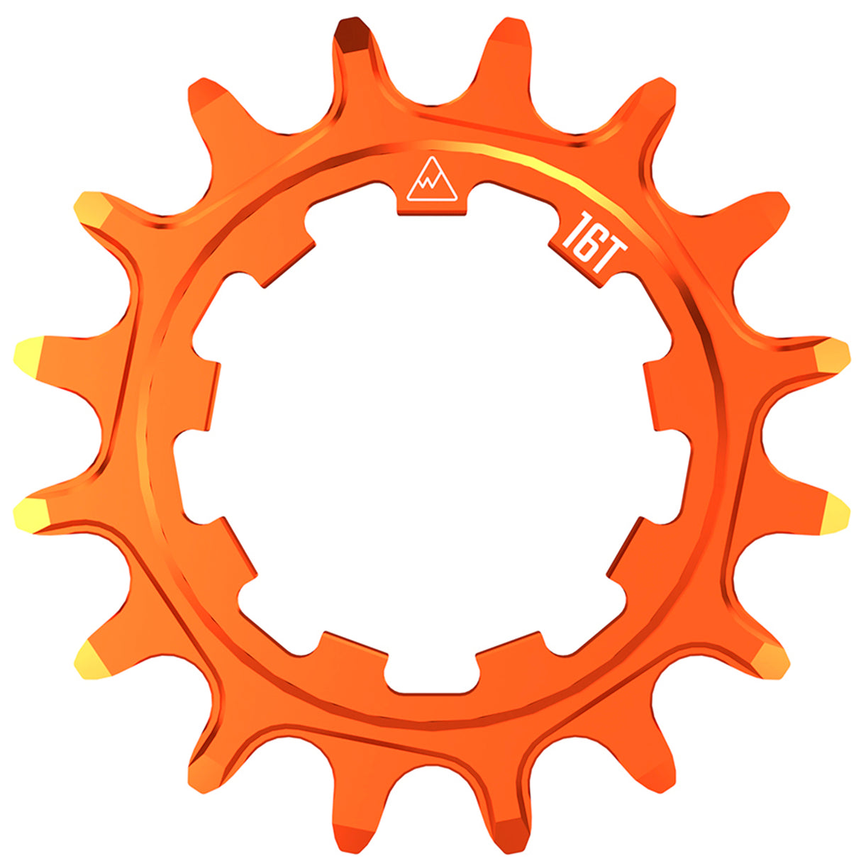 Ruedas de fabricación SOLO-SPEED Cog - 16t Compatible con kits SOLO-SPLINE SOLO-XD Naranja